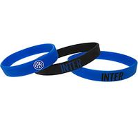 Tris Braccialetti F.C.Inter Prodotto Ufficiale Calcio Serie A. Nero Azzurro. Nuovo Stemma.