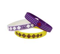 Tris bracciali in silicone compatibile con Fiorentina