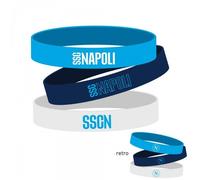 Tris bracciali in silicone compatibile con Napoli Calcio