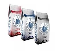 Tris Caffè in grani Caffè Borbone Miscela Rossa, Blu e Top 1 kg x 3
