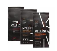 Tris Caffè Pellini in grani Miscela Top Originale, Crema Intensa, Bar Vivace Intenso 1 kg x 3