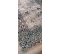 Tris Centrini 3 pezzi fantasia Fiori Lavorato Bianco o Beige Grigio Elegante