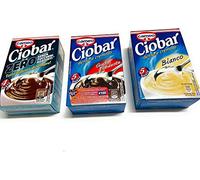 Tris Ciobar - Zero 76 g + Fondente 115 g + Bianco 105 g