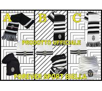 TRIS COMPLETO CAPPELLO / SCALDACOLLO / SCIARPA JUVENTUS FC UFFICIALE SCONTO 50%