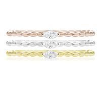 Tris di Anelli Donna MORELLATO 1930 SAHA150 Argento 925% Gold Rosè 3 Misure
