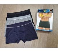 Tris di Boxer Uomo ZERODIFETTI art.917 cotone bielastico colore nero e assortito