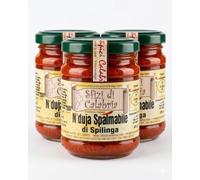 Tris di 'Nduja di Spilinga Artigianale - 3 Vasetti da 180g - Sfizi di Calabria