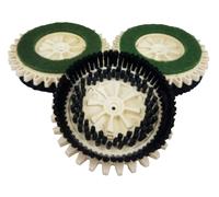 TRIS DI SPAZZOLE PECARI PER PULILUX VORWERK FOLLETTO 515 PER PAVIMENTI DURI