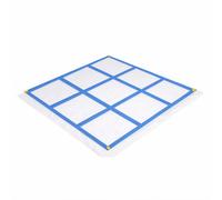 Tris Gigante Portatile Griglia da Gioco in Nylon Pieghevole per Parco,