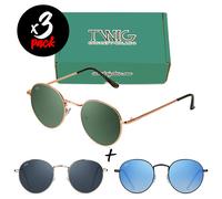 Tris occhiali da sole TWIG Pack DELACROIX [Premium] uomo/donna tondi rotondi