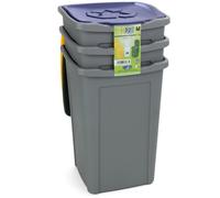 Tris Pattumiera per raccolta Contenitori Raccolta Differenziatacm. 37x37 - h. 53