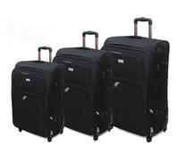 Tris Set 3 Valigie Trolley Espandibile In Poliestere con 2 o 4 Ruote ORMI