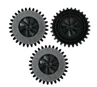 TRIS SPAZZOLE FELTRO CON SETOLE PER LUCIDATRICE VORWERK FOLLETTO PULILUX PL 515