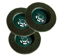 TRIS SPAZZOLE PAD RUVIDO PER LUCIDATRICE FOLLETTO PULILUX PL 510 511 512 VORWERK