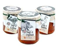 Tris Sughi Lombardi: Ragù di Lepre Cinghiale e Anatra 180 gr x 3