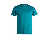 Tris t-shirt uomo tinta unita per stampa, Verde petrolio XXL