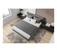 Tris Tappeto camera scendiletto stile moderno DAILA Marrone cinigliato jacquard