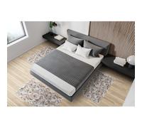 Tris Tappeto camera scendiletto stile moderno DUBAT Cipria cinigliato jacquard M