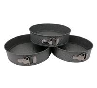 Tris Tortiera Rotondo Rivestimento Antiaderente Con Cerniera Misure 24/26/28 cm