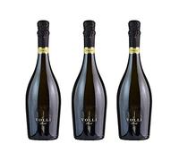 Tris Tre Bottiglie di Volli Spumante Rubicone Bianco Brut