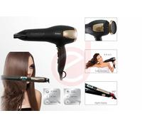 TRISA 1039.0212 ASCIUGACAPELLI BEAUTY SET GLAMOUR ORO PHONE AGLI IONI E PIASTRA