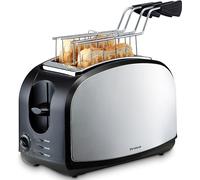 Trisa Electronics Crispy Snack tostapane 4 fetta/e Nero, Argento 600 W