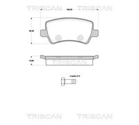 TRISCAN Pastiglie Bremsbelegsatz Posteriore per Ford Galaxy S-MAX Volvo XC60 V60