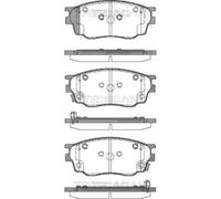 TRISCAN Pastiglie Freno Bremsbelegsatz Frontale per Mazda 6 Station Wagon