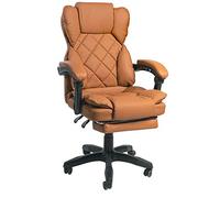 Trisens Sedia da scrivania di design, per TV, ufficio, ufficio, sedia direzionale Relax & Home Office, colore: marrone