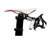 TriSeven Ciclismo Triathlon Supporto Gabbia per Sella 30 per Bottiglie d'Acqua, per 2 cartucce co2, per Borsa da Ciclismo