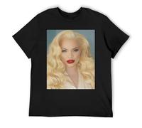 Trisha paytas - Maglietta classica da uomo a girocollo in 100% cotone, leggera, a maniche corte, con struttura resistente, per lavoro, palestra e attività nel fine settimana, Nero , XXL
