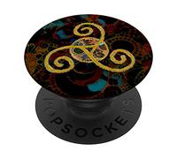 Triskele - Old Celtic Symbol 4 - Divertimento a tripla spirale PopSockets PopGrip Intercambiabile