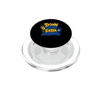 Trisomia sindrome di Down Down Extra Ordinaria Giallo Blu Giù A Destra PopSockets PopGrip per MagSafe