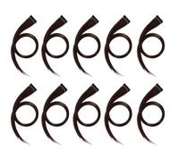 Trisoye 10 Pezzi di Extension per Capelli con Evidenziazioni, Fermagli per Capelli Lunghi e Lisci, Rifinibili per Capelli da Ragazza, Capelli Finti Castani