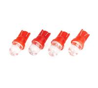Trisoye 4 Pz 12V DC T10 Rosso LED Luci Lampadine Luci del cruscotto auto