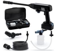 Trisruvian Idropulitrice a Batteria Portatile Professionale: 5Mpa Alta Pressione Senza Fili con Lancia per Auto/Bici/Giardino｜Pulizia Pavimenti Esterni Terrazzo｜Batteria Ricaricabile 21V 4.0Ah IPX7