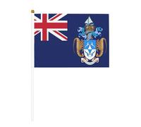 Tristan Da Cunha, piccole bandiere tenute in mano, mini bandiere su bastone per feste, attività di squadra, sfilate, decorazione per le vacanze, confezione da 10