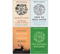 Tristan Gooley 4 Books Collection Set (The Walker's Guide to Outdoor Clues and Signs, How To Read Water, Wild Signs and Star Paths, The Natural Explorer)