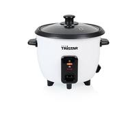 Tristar Cuociriso 0,6 L, Pentola Interna Antiaderente, Mantenimento in Caldo e Spegnimento Automatico, Design Compatto, Con Misurino e Cucchiaio, 300 W, RK-6142