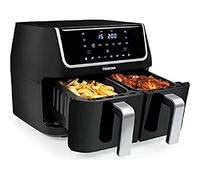Petra FR-6970 friggitrice Doppia 9 L Indipendente 1800 W Friggitrice ad aria calda Nero, Argento