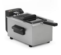 Tristar Friggitrice, 3L, Zona Fredda, Termostato regolabile fino a 190°C, Parti lavabili in lavastoviglie, Finestra, Avvolgicavo, Protezione surriscaldamento, Design compatto, FR-9327