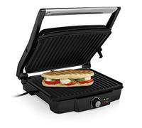 GR-2853 - Griglia a contatto con apertura a 180, superficie di cottura 29 x 23,5 cm, utilizzabile anche come griglia da tavolo, 2000 Watt, colore: Nero