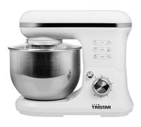 TRISTAR Impastatrice Planetaria Capacità Ciotola 5 Litri Potenza 1200 Watt 6 Velocità colore Bianco - MX-4817
