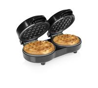 Tristar Piastra per Waffle Mini Doppia, 2 Waffle per Utilizzo, Potenza 1100 W, Piastre in Alluminio Antiaderenti, Design Compatto, WF-2115