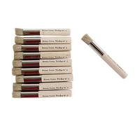 Tristar - Set di 10 pennelli Stencil legno 2 marrone
