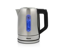 Tristar WK-1344 Bollitore d'acqua in acciaio inox da 1,7 L - 2200 W - ruotabile a 360° - Elemento riscaldante nascosto con protezione a secco