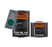 TRISTARcolor RAL 6005 Moosgrün lucido Vernice per auto 2K 1,5 litri / 1500 ml barattolo incl. indurente