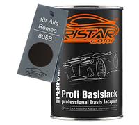 TRISTARcolor Vernice per auto Barattolo pronto all’uso per Alfa Romeo 805B Nero Etna Perl Vernice di base 1,0 litri 1000ml