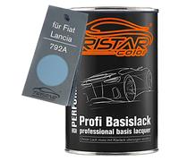 TRISTARcolor Vernice per auto Barattolo pronto all’uso per Fiat/Lancia 792A Azzurro Lagoon Metallic/Azzurro De Chirico Metallic Vernice di base 1,0 litri 1000ml
