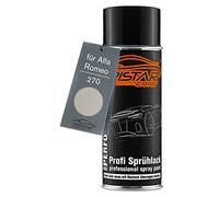 TRISTARcolor Vernice per auto Bomboletta spray per Alfa Romeo 270 Bianco Argento Metallic Bomboletta a spruzzo di vernice di base da 400ml